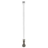 Seaview 36 Manually Folding Light Post w316 Stainless Steel Base  LTBLED12C5 Navigation Light  White SVMHB136LEDSSW