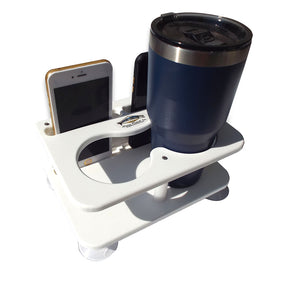 Deep Blue Marine Double DrinkBinocular2 Cell Phones wSuction Cups