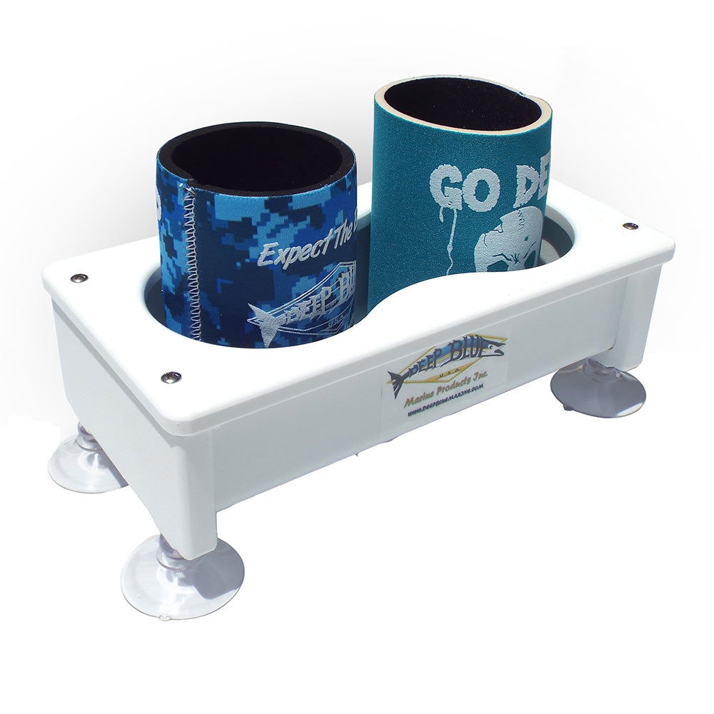 Deep Blue Marine Double Cup HolderStorage Box