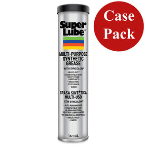 Super Lube MultiPurpose Synthetic Grease wSyncolon  141oz Cartridge Case of 12