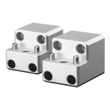 PTM Watersports Board Rack Mount  4 Bolt  Silver  Pair