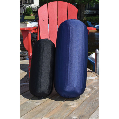 Dock Edge Reversible Fender Cover  BlackBlue  XLarge
