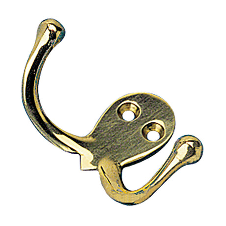 SeaDog Double Coat Hook  Cast Brass