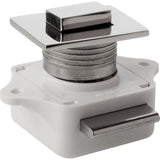 SeaDog Push Button Rim Latch  Square  Stainless SteelPlastic Housing
