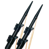 Lees Ultima 20 Carbon Fiber Telescoping Outriggers Internally Rigged SelfStowing Adj Rigging