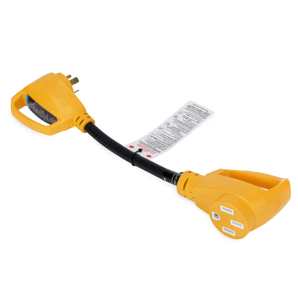 Camco Power Grip RV 18 30Amp Circuit Analyzer Dogbone  Integrated Surge Protection