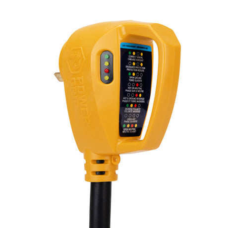 Camco Power Grip RV 12 30Amp Circuit Analyzer Dogbone  Integrated Surge Protection