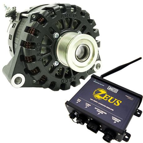 ARCO Zeus A800048V 8kW N62 Alternator wClutch Pulley  Zeus HighEnergy Alternator Regulator 4604AZ1000