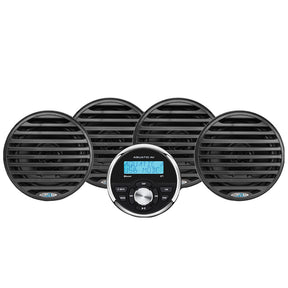Aquatic AV Economy Gauge StereoSpeakers Kit  Black