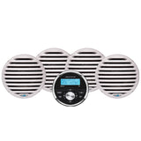 Aquatic AV Economy Gauge StereoSpeakers Kit  White
