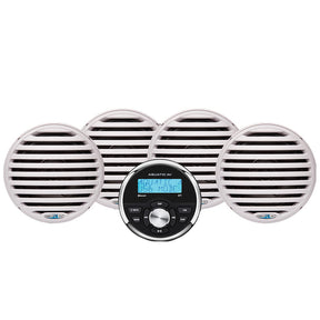Aquatic AV Economy Gauge StereoSpeakers Kit  White