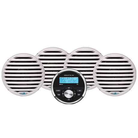 Aquatic AV Economy Gauge StereoSpeakers Kit  White