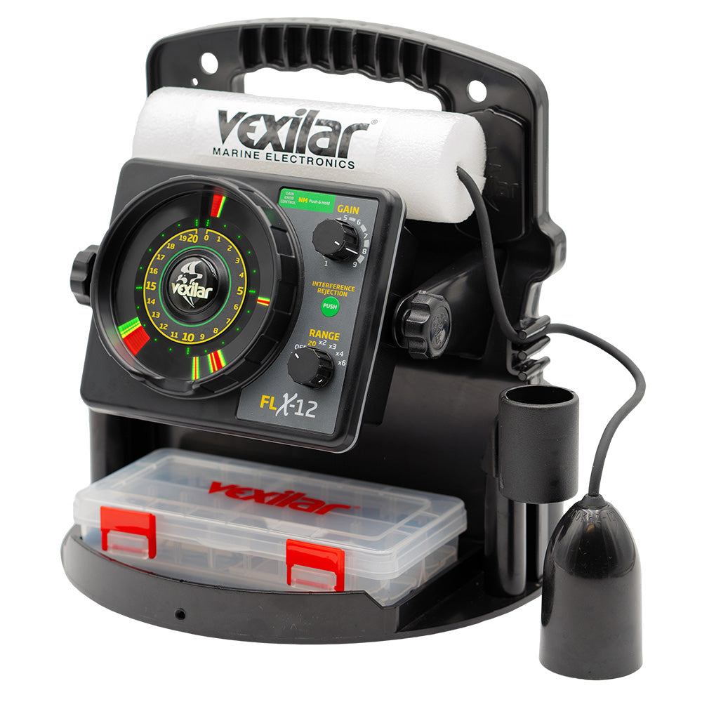 Vexilar FLX12 Pro Pack II Fishing System w12 Degree Ice Ducer