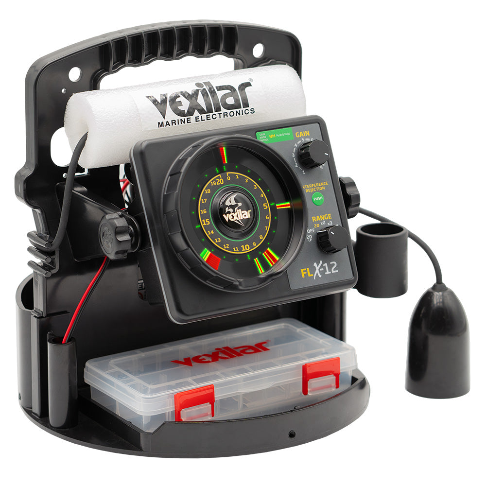 Vexilar FLX12 Pro Pack II Fishing System w12 Degree Ice Ducer