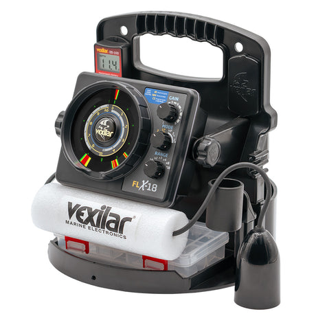 Vexilar FLX18 Pro Pack II Fishing System w12 Degree IceDucer  DD100