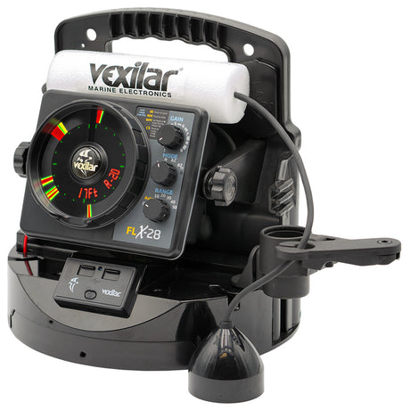 Vexilar FLX28 Pro Pack Elite Fishing System wPro View IceDucer  Vexilar Lithium Battery