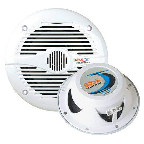 Boss Audio MR60 65 Round Speakers  White  Pair