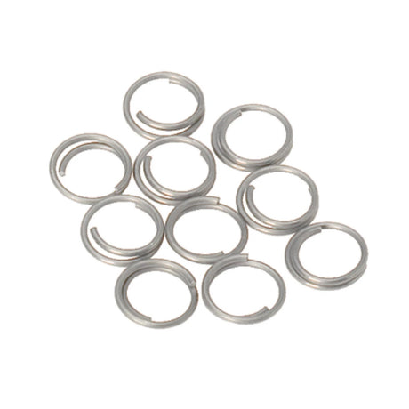 Barton Stainless Steel Split Rings  10mm  10Pack