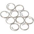 Barton Stainless Steel Large Split Rings  14mm  10Pack