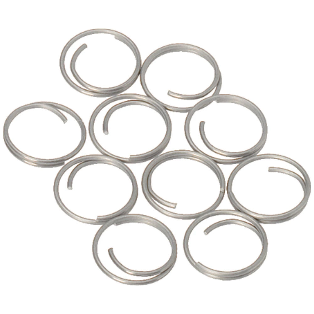 Barton Stainless Steel Large Split Rings  14mm  10Pack