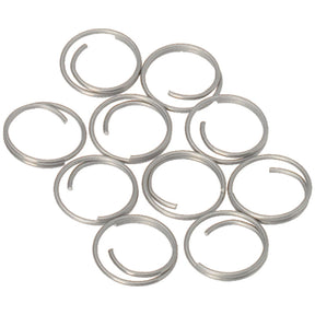Barton Stainless Steel Large Split Rings  14mm  10Pack