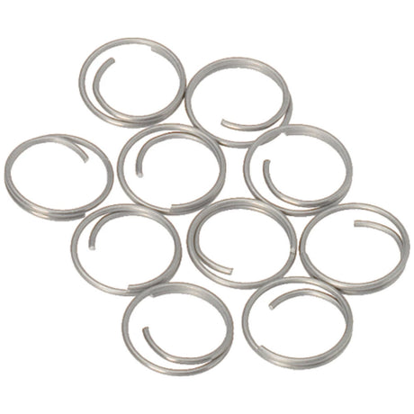 Barton Stainless Steel Large Split Rings  14mm  10Pack