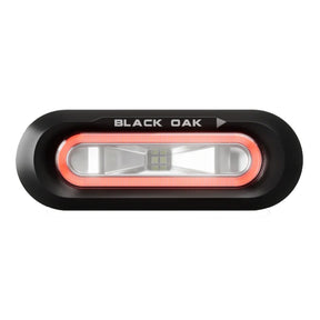 Black Oak Low Pro Flush  Black Housing  Red LED