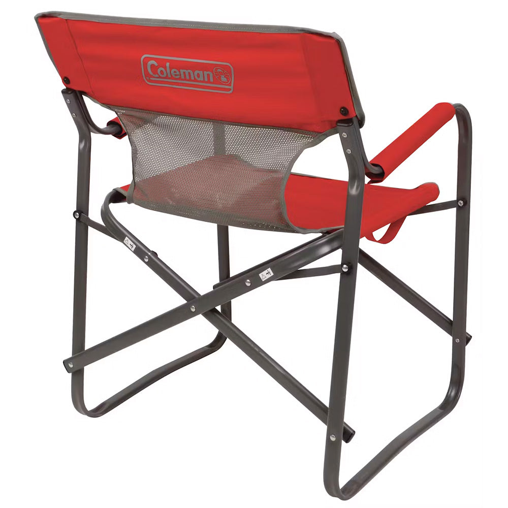 Coleman Outpost Breeze Deck Chair  Red