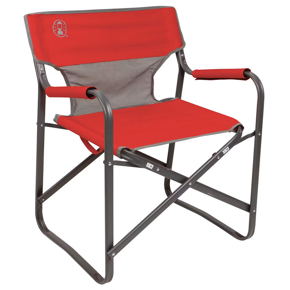Coleman Outpost Breeze Deck Chair  Red