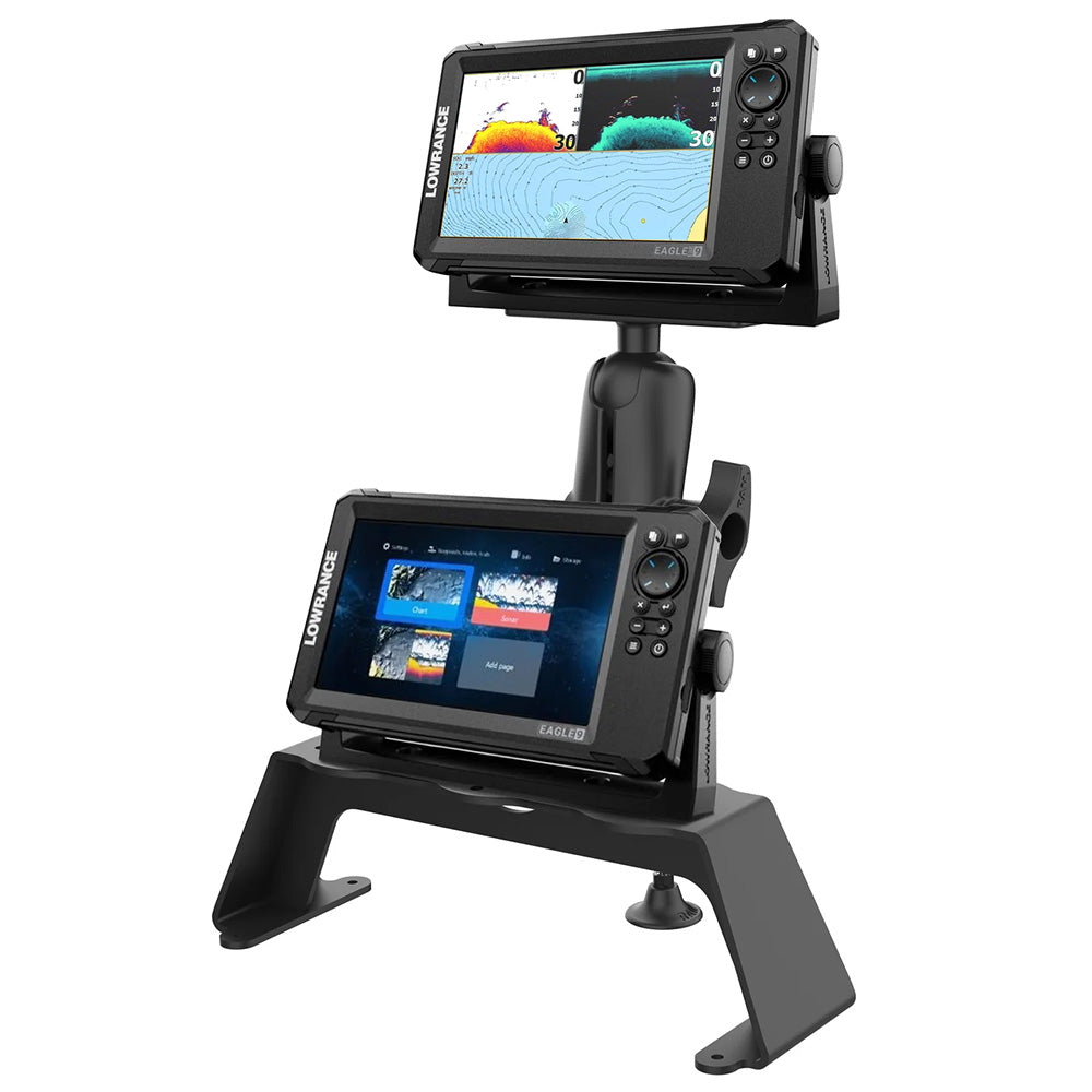 RAM Mount RAM Fishfinder Deck Kit wSingle Marine Electronic Mount