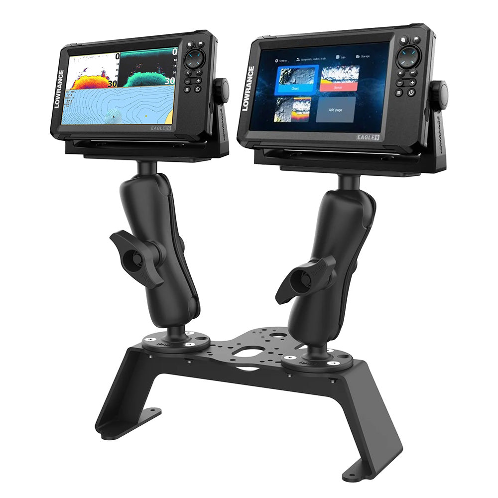 RAM Mount RAM Fishfinder Deck Kit wDual Marine Electronic Mount