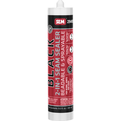 SEM 2IN1 Seam Sealer  95oz Tube  Black