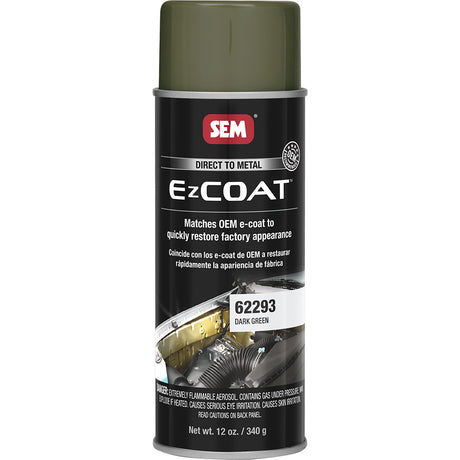SEM Ez Coat  16oz Aerosol Can  Dark Green