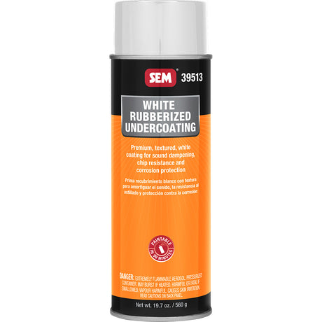 SEM Rubberized Undercoating  24oz Aerosol Can  White