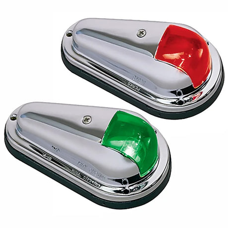 Perko Vertical Mount Side Lights  12V  Red  Green  Pair 0955DP0STS