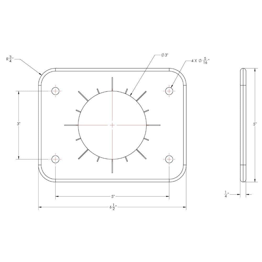 TACO Grand Slam 300 Universal Backing Plate fGS300  GS390  Pair
