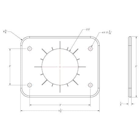 TACO Grand Slam 300 Universal Backing Plate fGS300  GS390  Pair