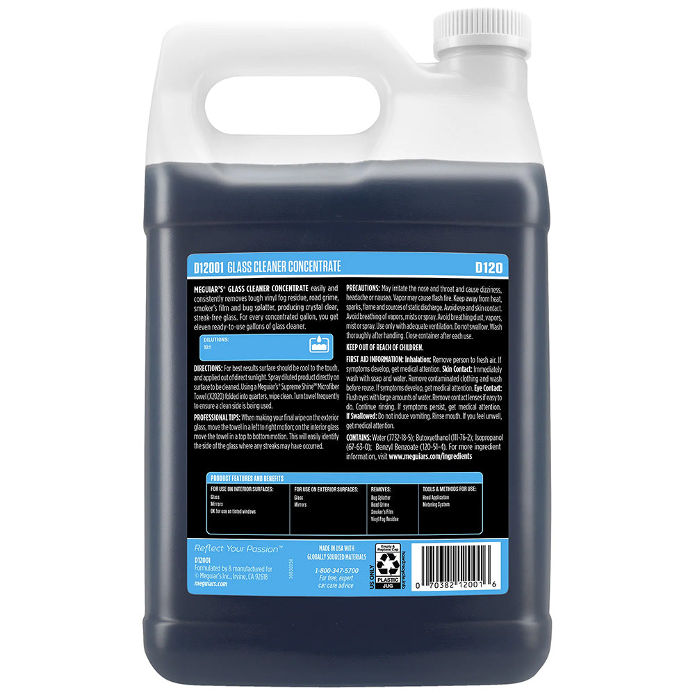 Meguiars Glass Cleaner Concentrate  1 Gallon