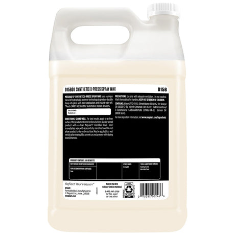Meguiars Synthetic XPress Spray Wax  1 Gallon