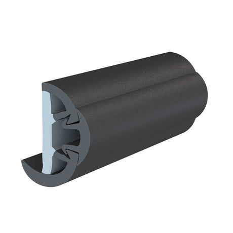 TACO SuproFlex Rub Rail Kit wFlex Vinyl Overlay Insert  158H x 78W x 60L  Black wBlack Insert