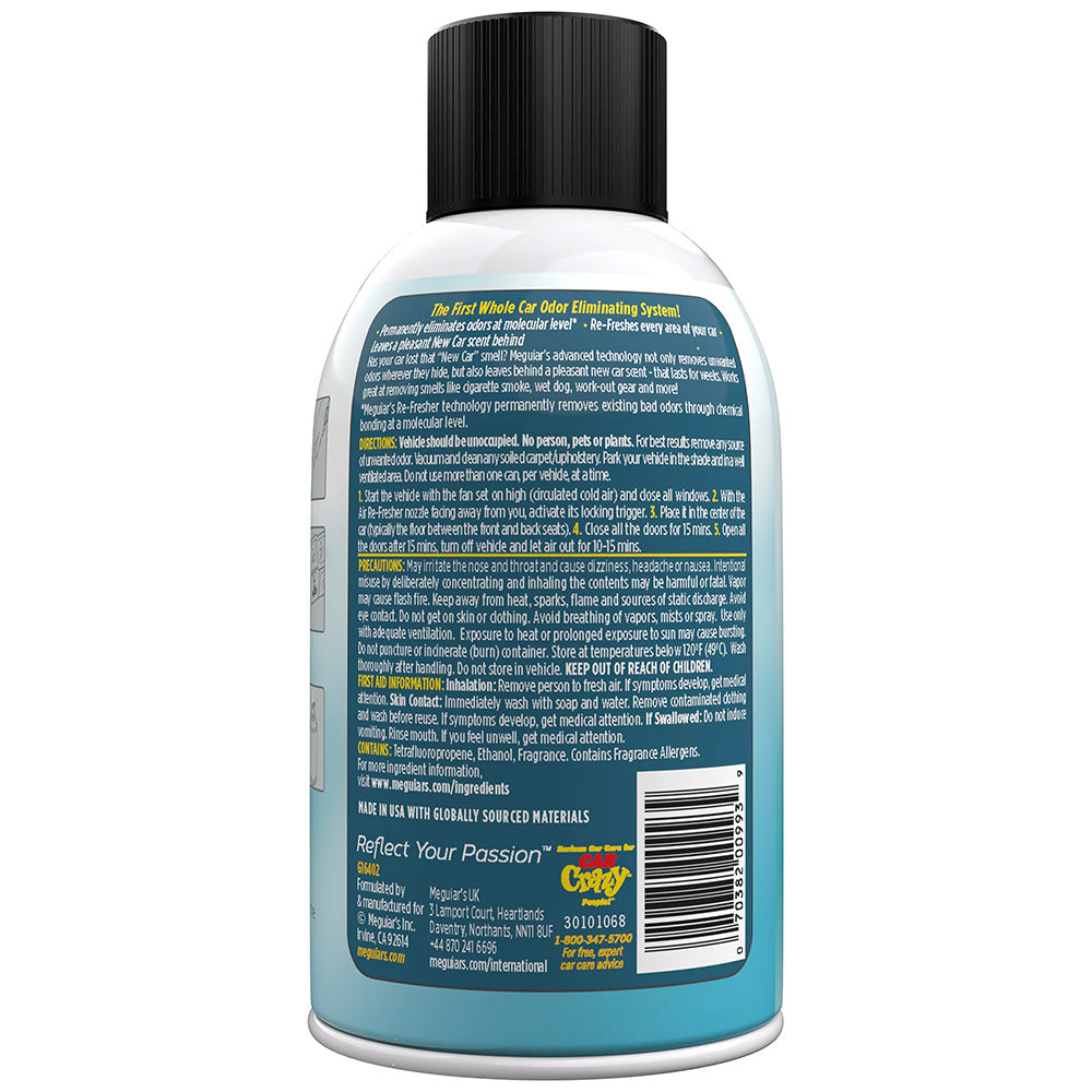 Meguiars Whole Car Air Refresher Odor Eliminator  New Car Scent