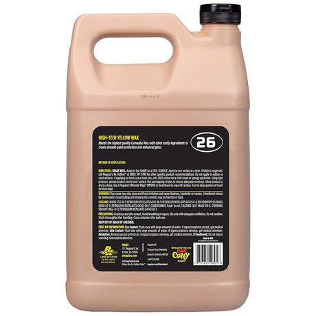 Meguiars Professional HiTech Yellow Liquid Wax  1 Gallon