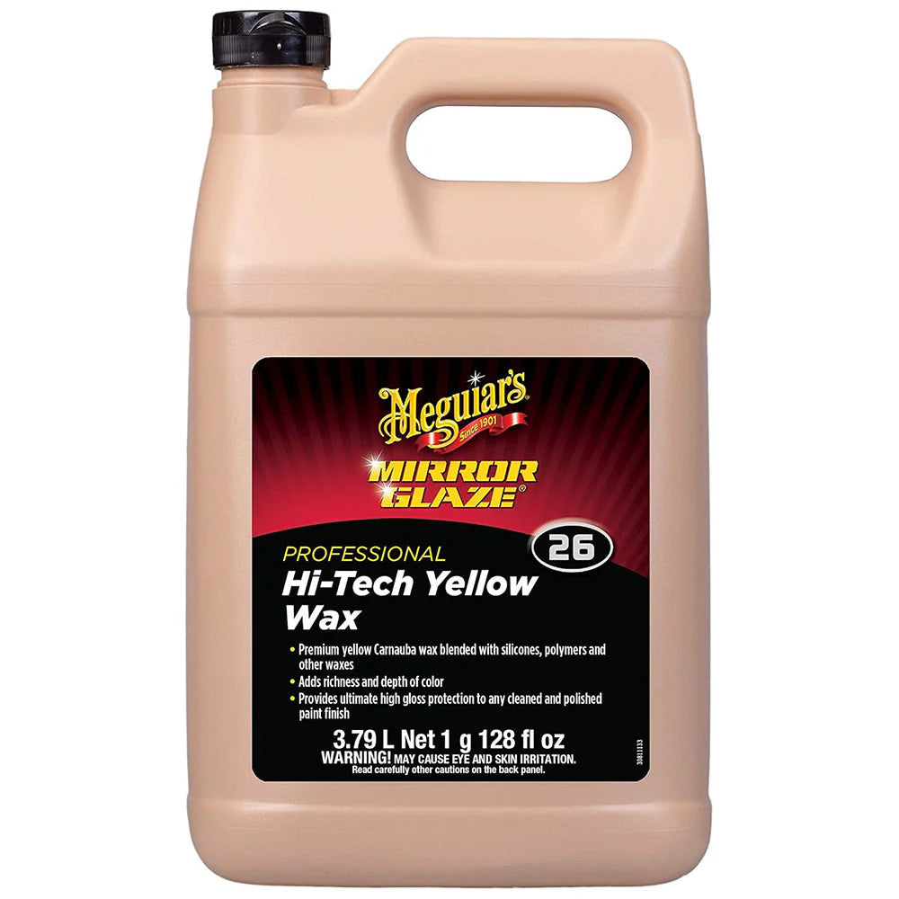Meguiars Professional HiTech Yellow Liquid Wax  1 Gallon
