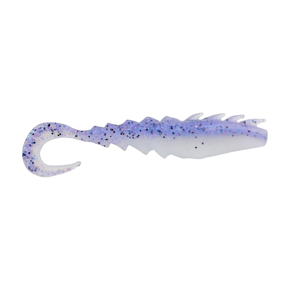 Berkley Gulp Saltwater Nemesis Prawn Curl Tail  5  Violet Haze Fleck