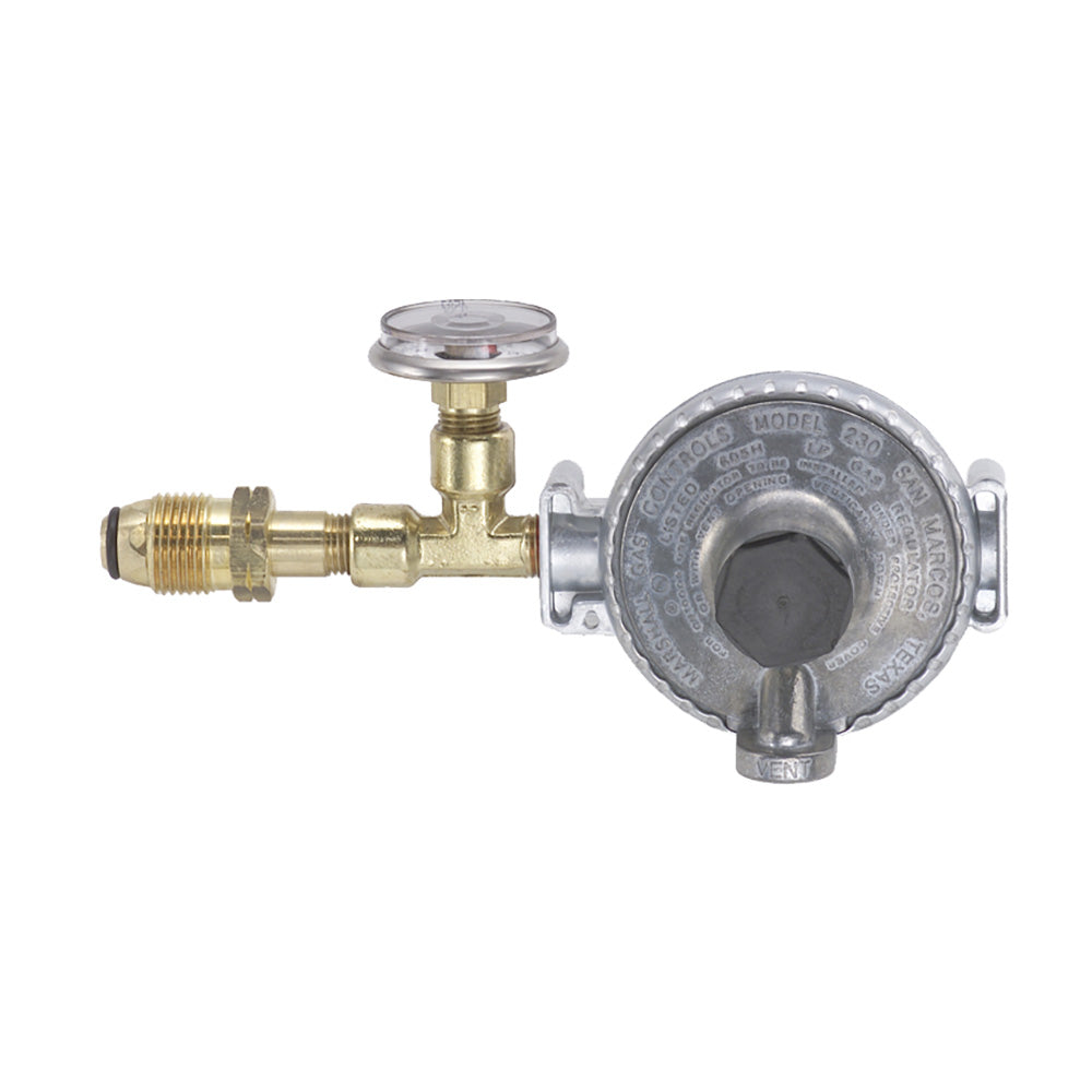 Trident Marine Single Stage Regulator w300 PSI Gauge wTank Mount