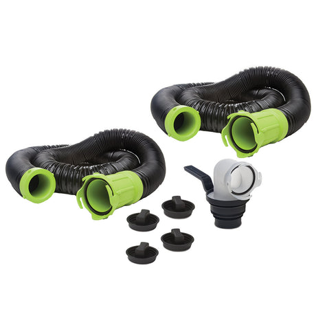 Thetford Titan Premium 20 Sewer Hose Kit wUniversal Bayonet Connection  5in1 Sewer Adapter wHandle