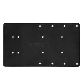 Sea Brackets 14 Straight Trolling Motor Plate  Black