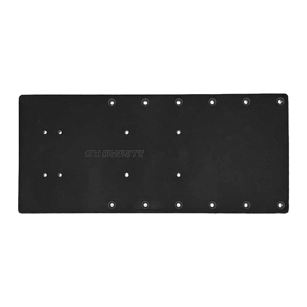 Sea Brackets 18 Straight Trolling Motor Plate  Black