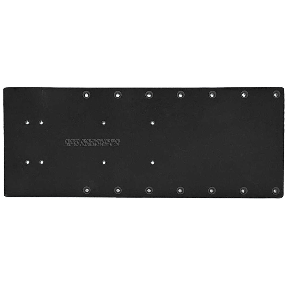 Sea Brackets 20 Straight Trolling Motor Plate  Black
