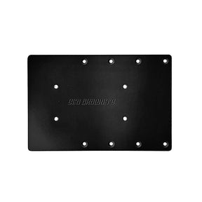 Sea Brackets 12 Straight Trolling Motor Plate fGarmin Force Kraken  Black